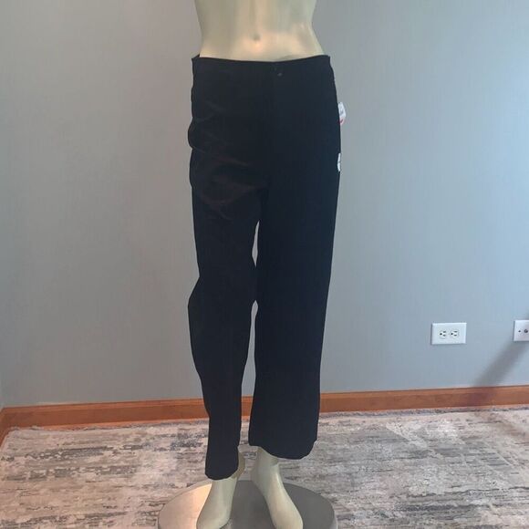 NWT Old Navy Black High Rise Wide Leg Khaki Pants Size 8 - Picture 8 of 16